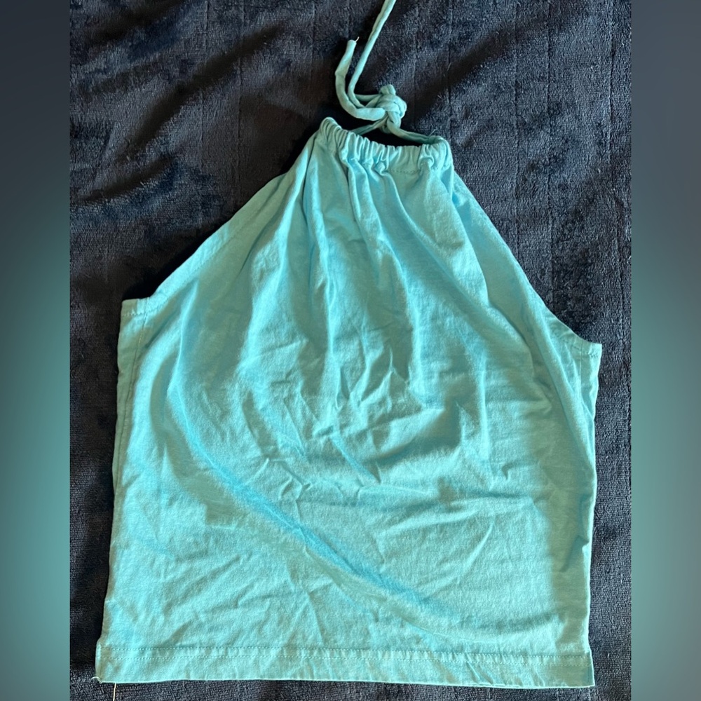 Hand Crafted Light Blue Tank Top